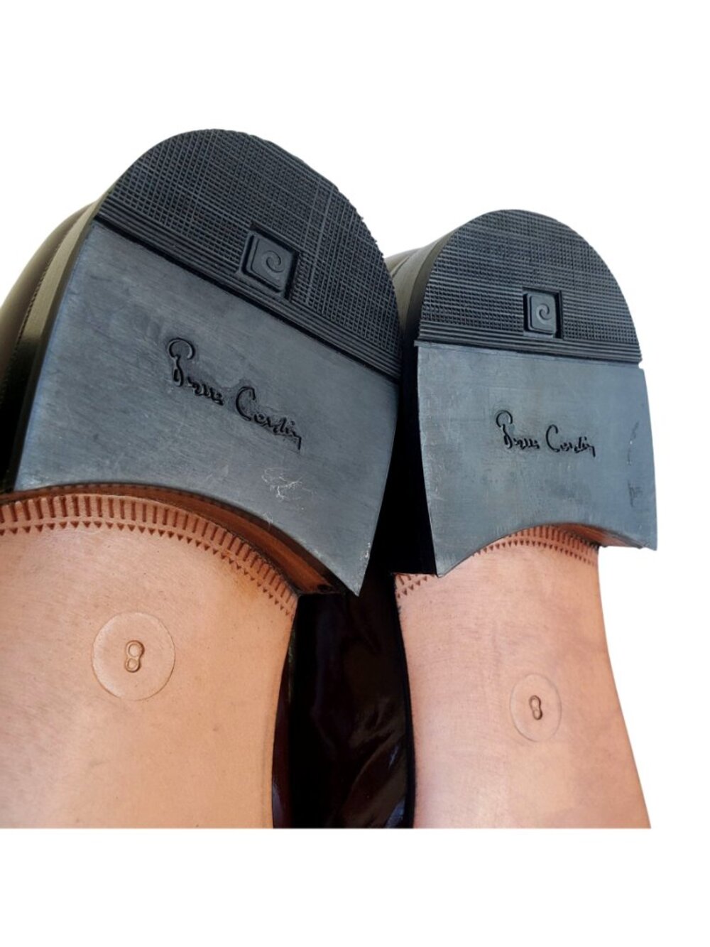 Vintage 1970s Pierre Cardin Brown Patent Leather Loafers Sz 8/9.5 - Picture 8 of 12